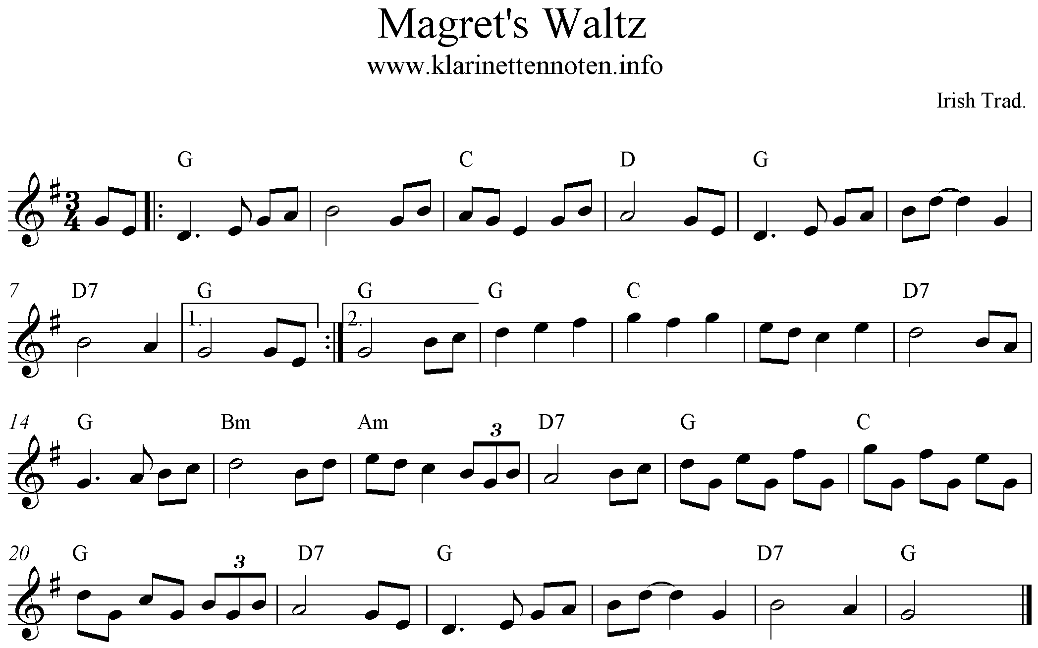 Magret's Waltz, G-Major